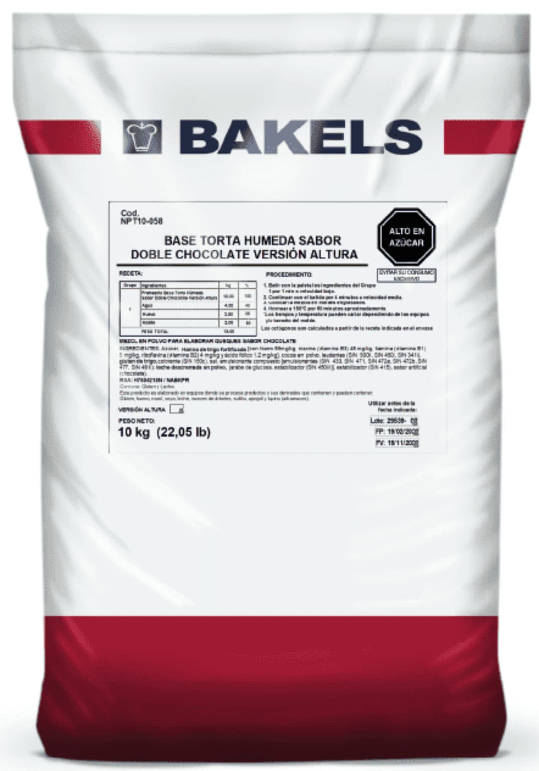 PRE MEZCLA BASE DOBLE CHOCOLATE 10KG BAKELS